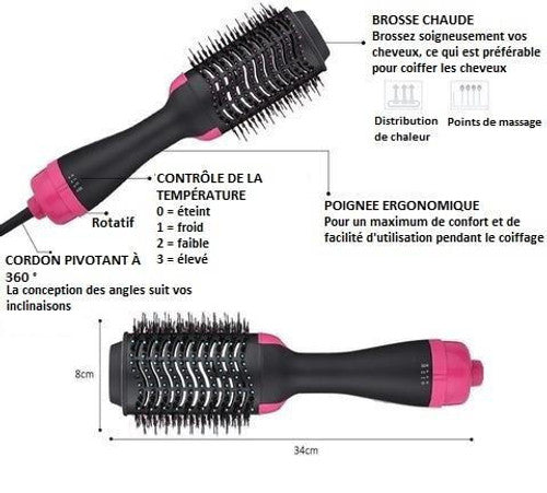 Volumiseur et Sèche-Cheveux 2 en 1 : Élégance et Praticité Réunies pour des Cheveux Sublimes