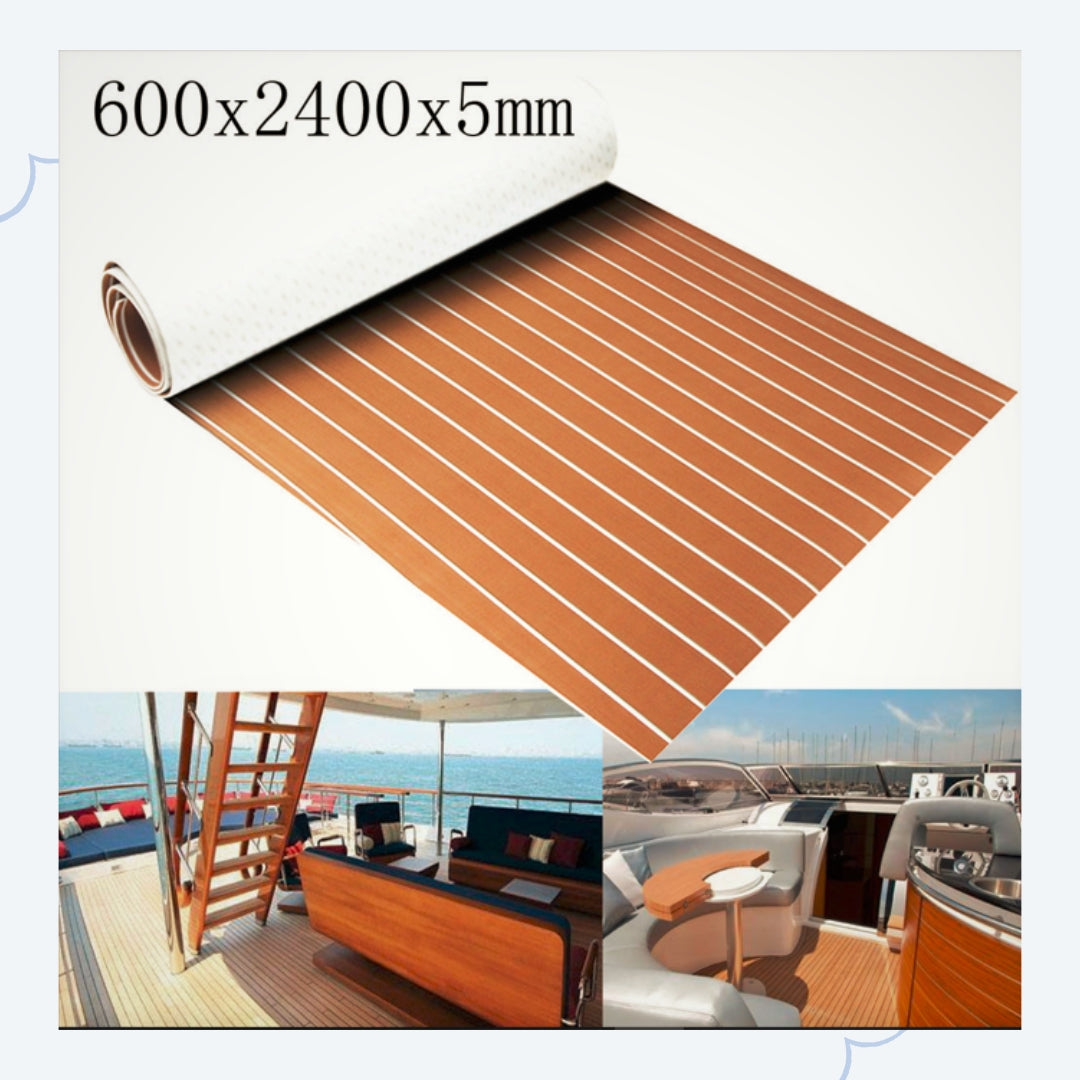 Tapis de sol Auto-adhésif en mousse synthétique - Pour sols et bateau