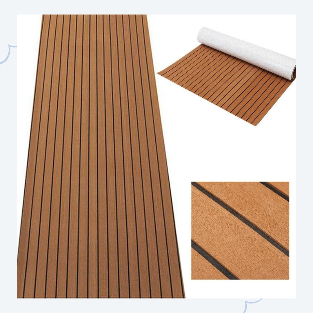 Tapis de sol Auto-adhésif en mousse synthétique - Pour sols et bateau