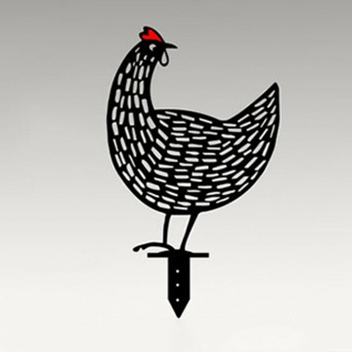Poule de décoration de jardin
