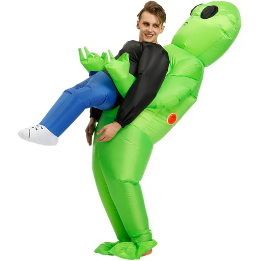 Déguisement gonflable Alien – Effet « abduction » hilarant