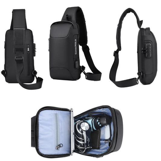 Sac moto à bandoulière antivol