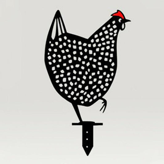 Poule de décoration de jardin