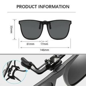 Lunettes de Soleil Polarisées à Clipser avec Des Clips Métalliques pour Lunettes de Vue